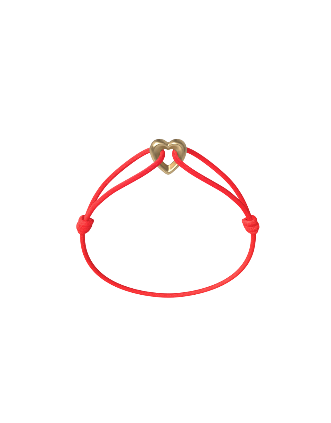 Golden Heart Cord Bracelet