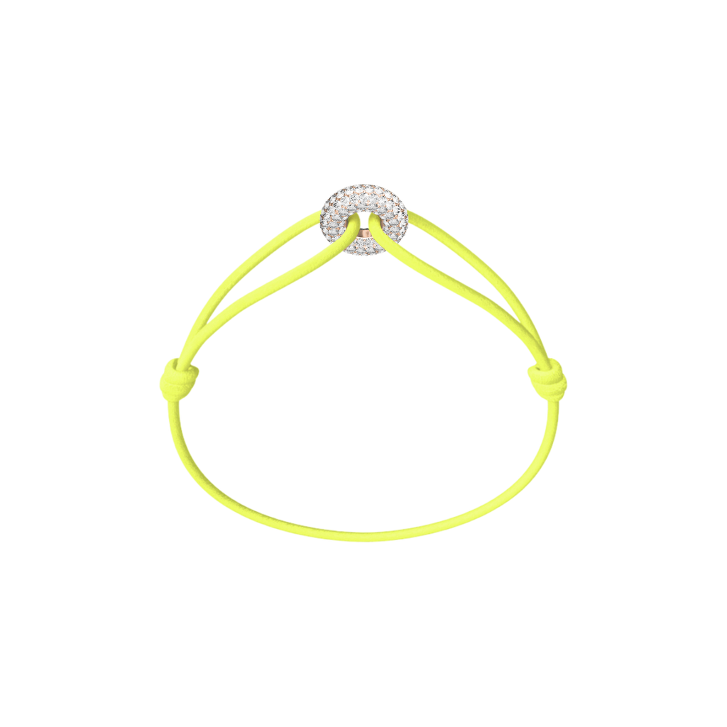 Mini Rose Soho Pave Cord Bracelet