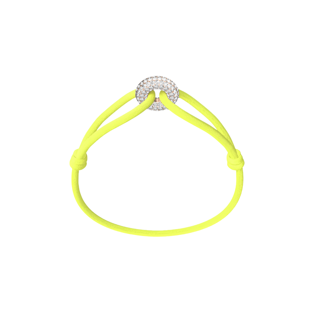 Rose Soho Pave Cord Bracelet