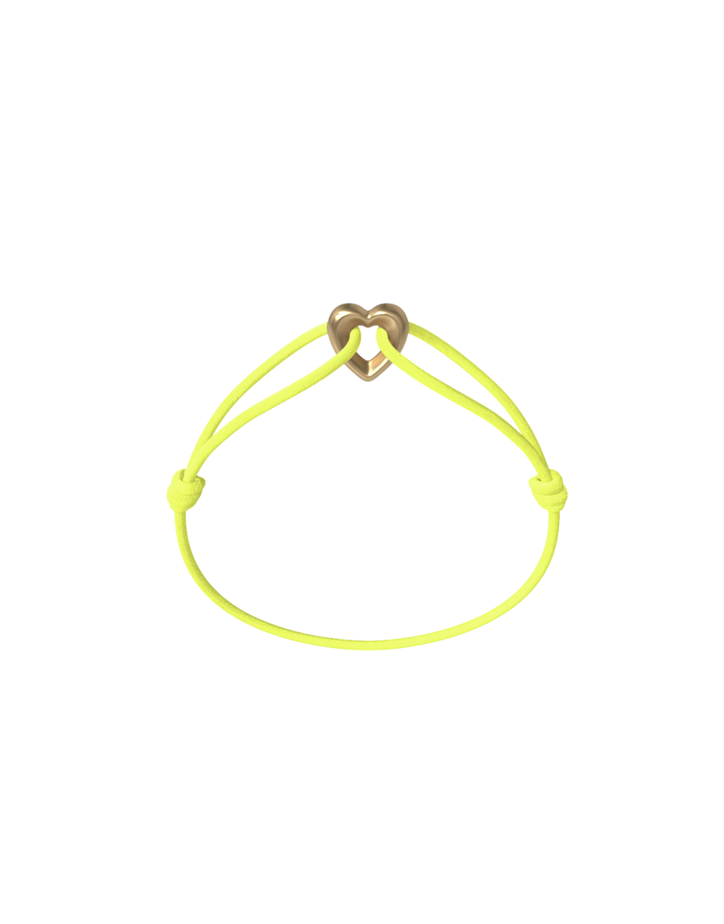 Golden Heart Cord Bracelet