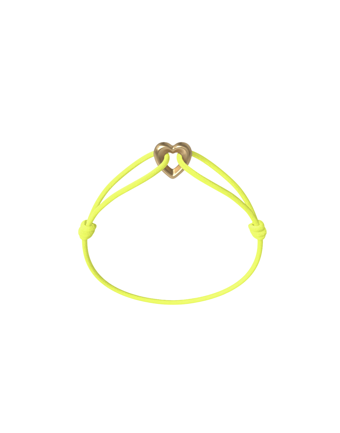 Golden Heart Cord Bracelet