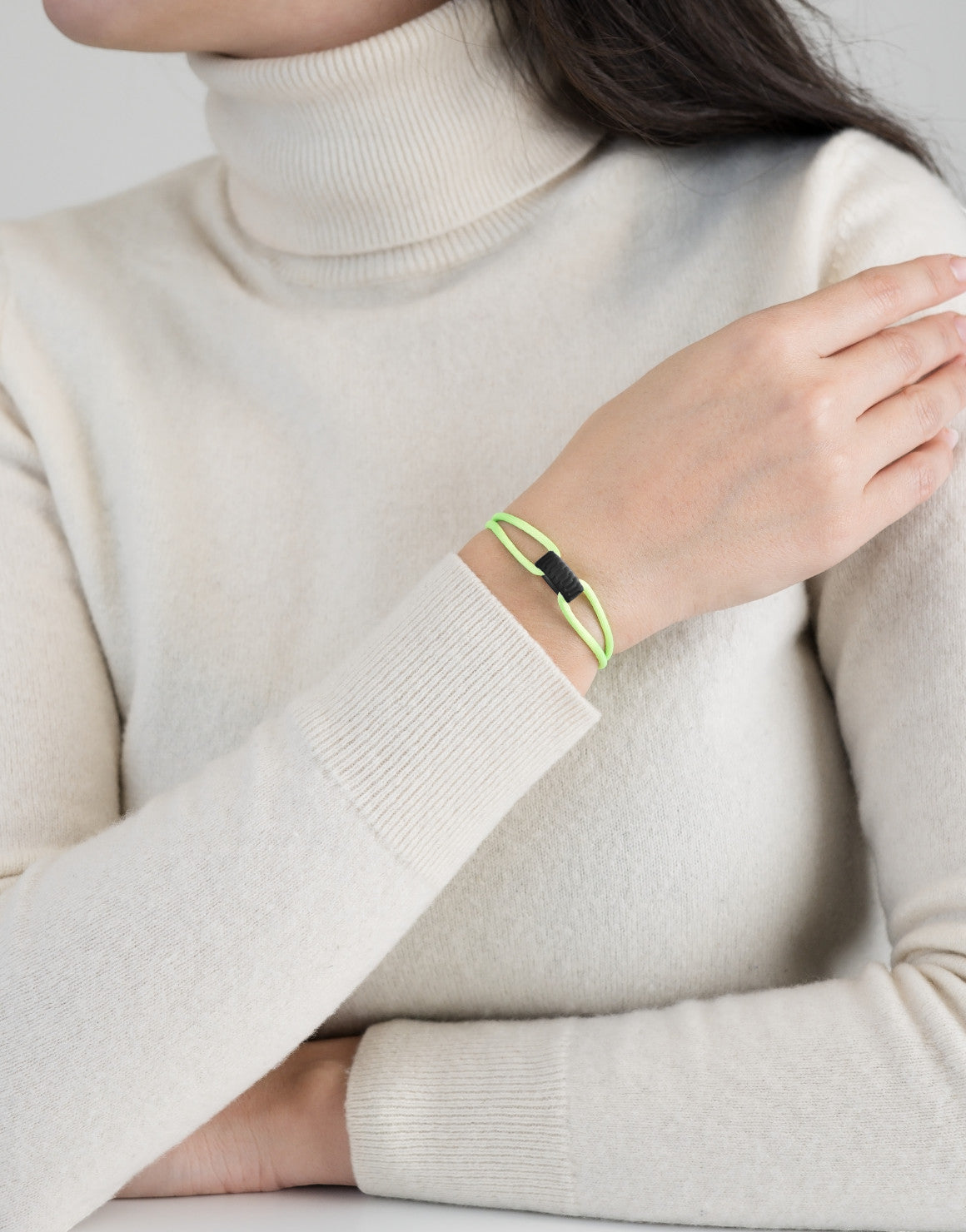 Carbon Regent Cord Bracelet