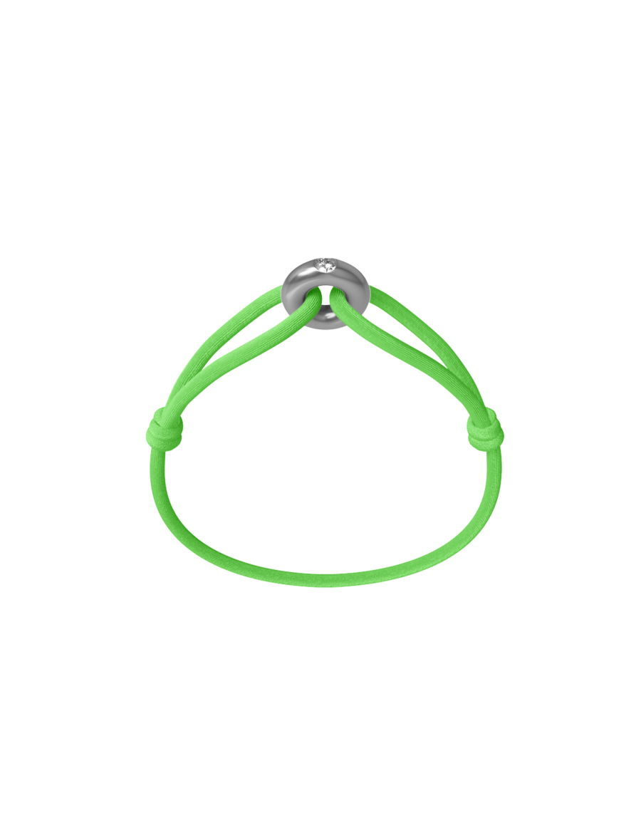 Silver Soho Diamond Cord Bracelet