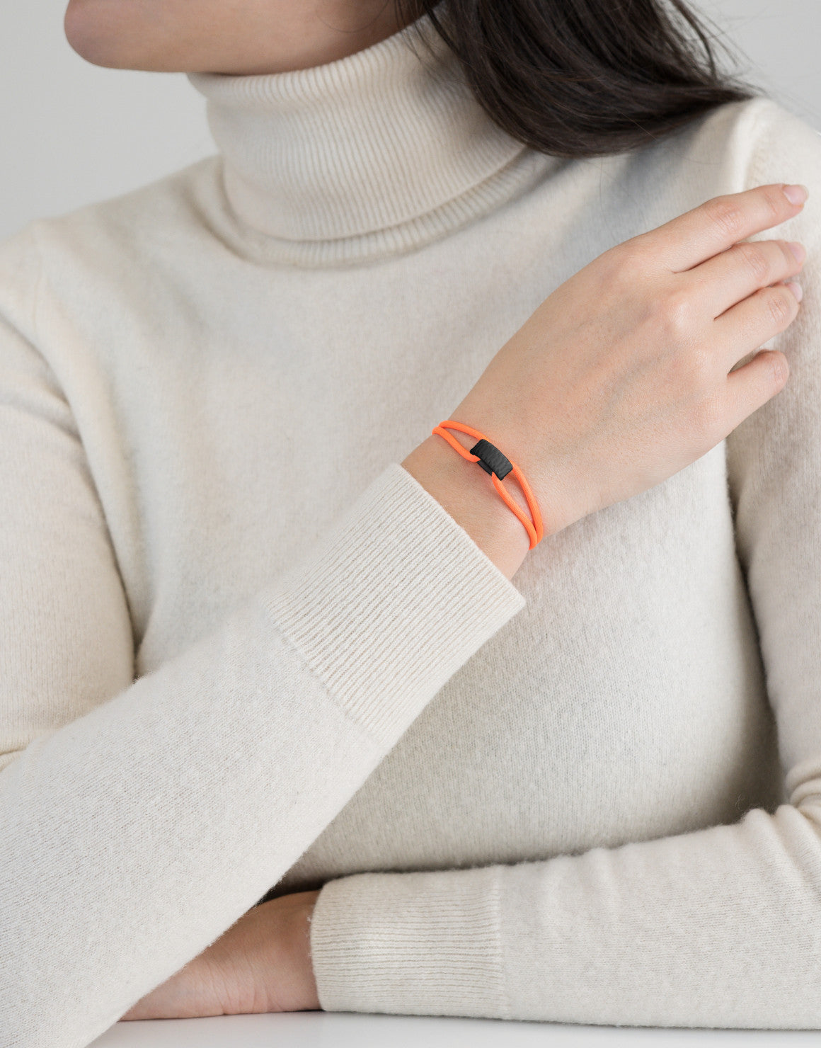 Carbon Regent Cord Bracelet