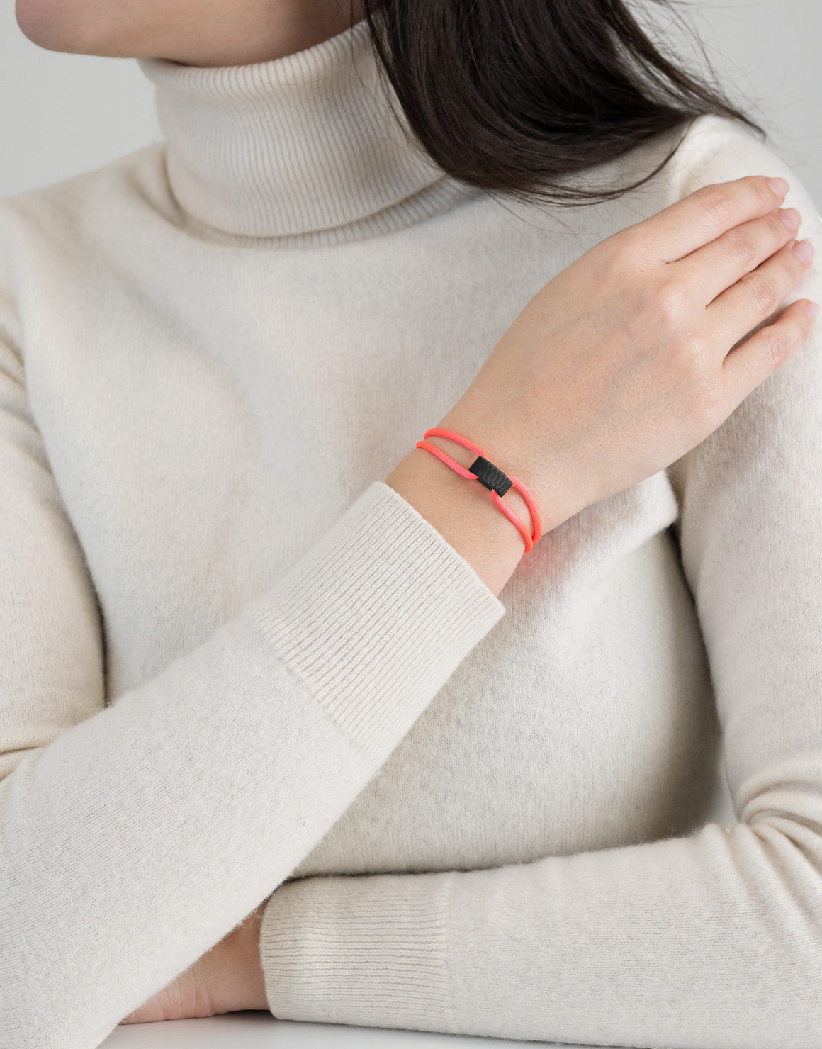 Carbon Regent Cord Bracelet