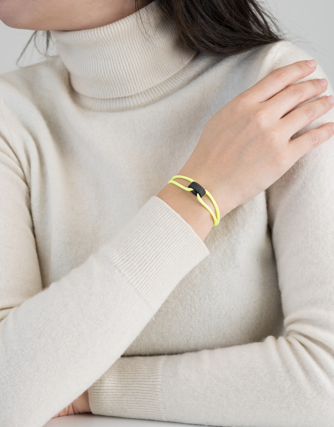 Carbon Regent Cord Bracelet