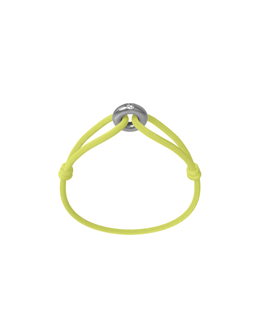 Silver Soho Diamond Cord Bracelet