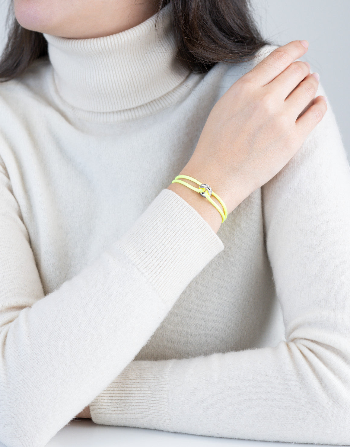 Silver Soho Diamond Cord Bracelet