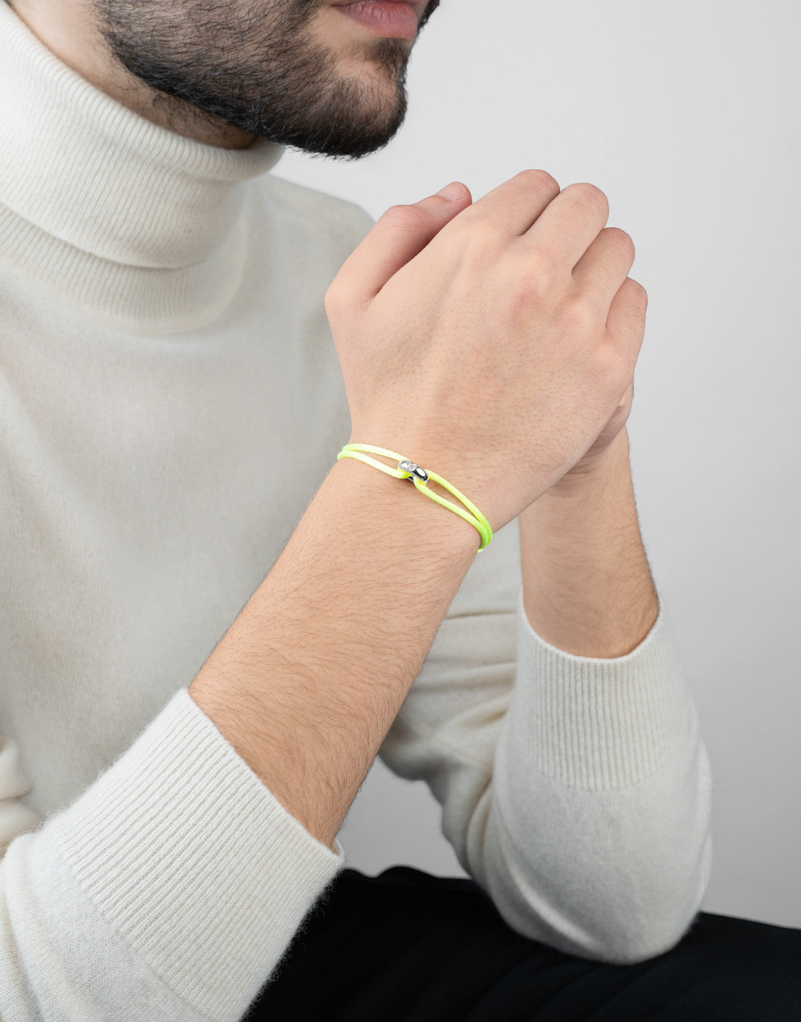 Silver Soho Diamond Cord Bracelet