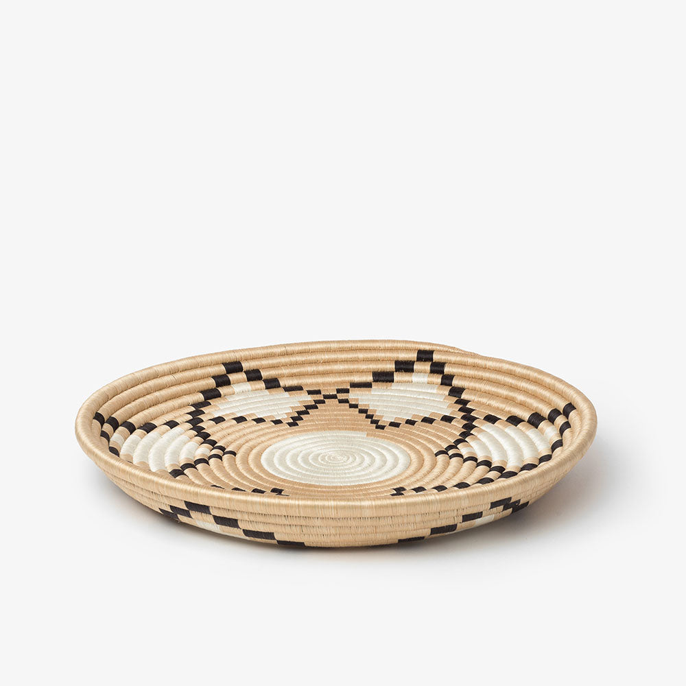 Hand Woven Natural Fiber Bowl and Tray Collection