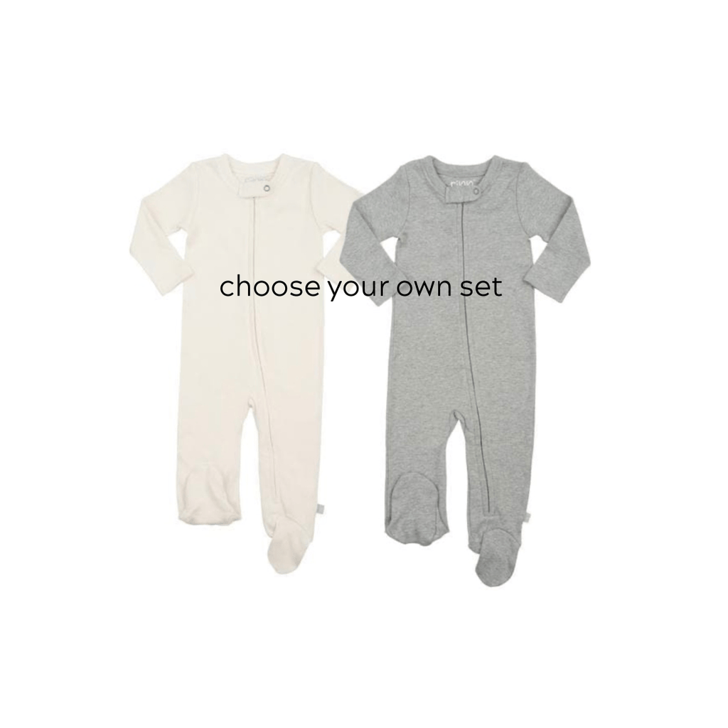 Organic Cotton Footie Socks Gift Set of 2
