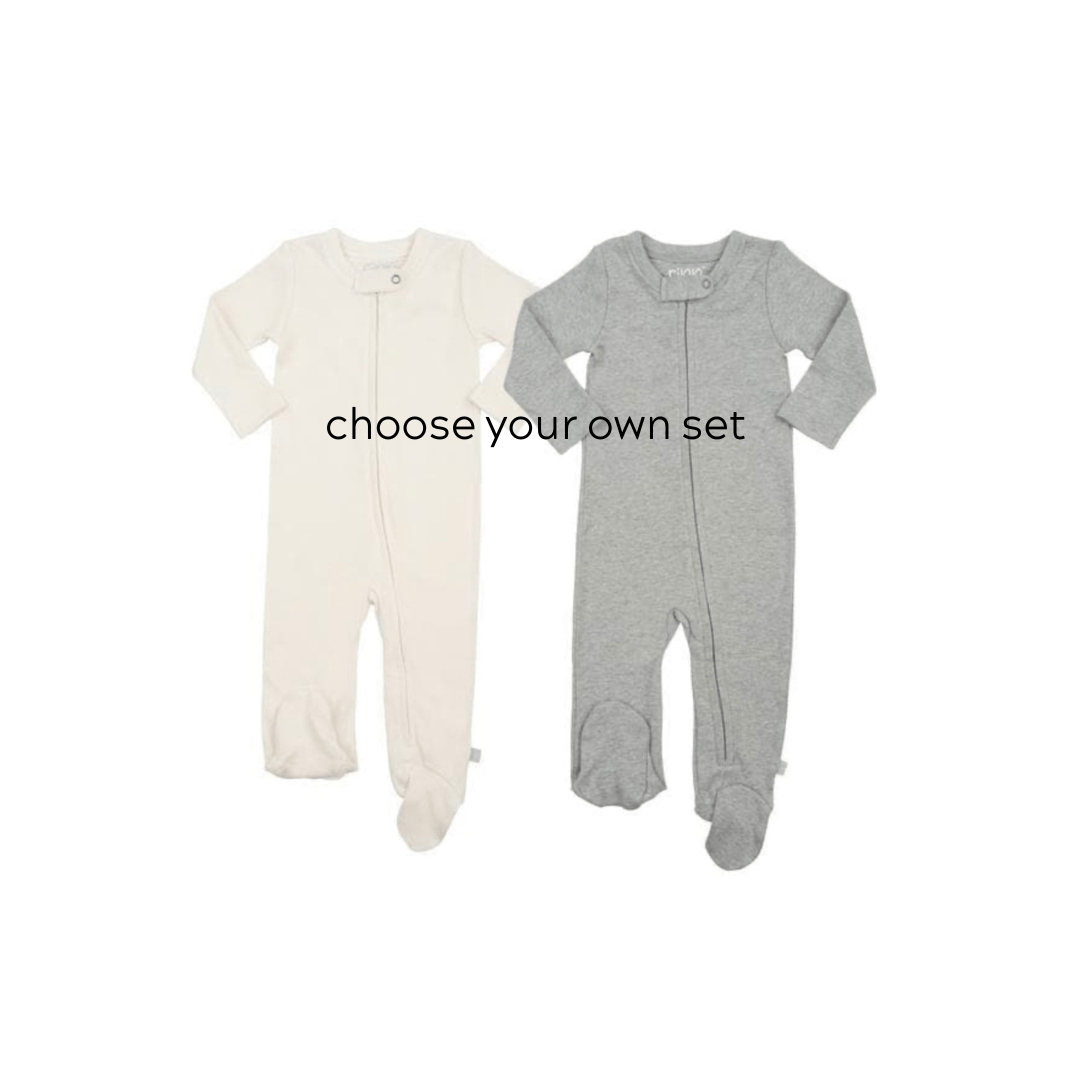 Organic Cotton Footie Socks Gift Set of 2