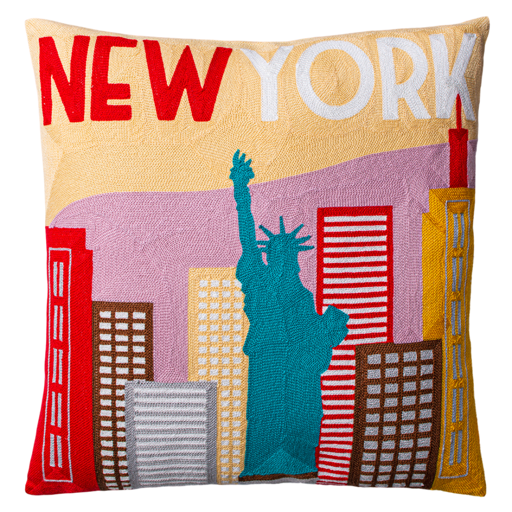 New York Needlepoint Cushion