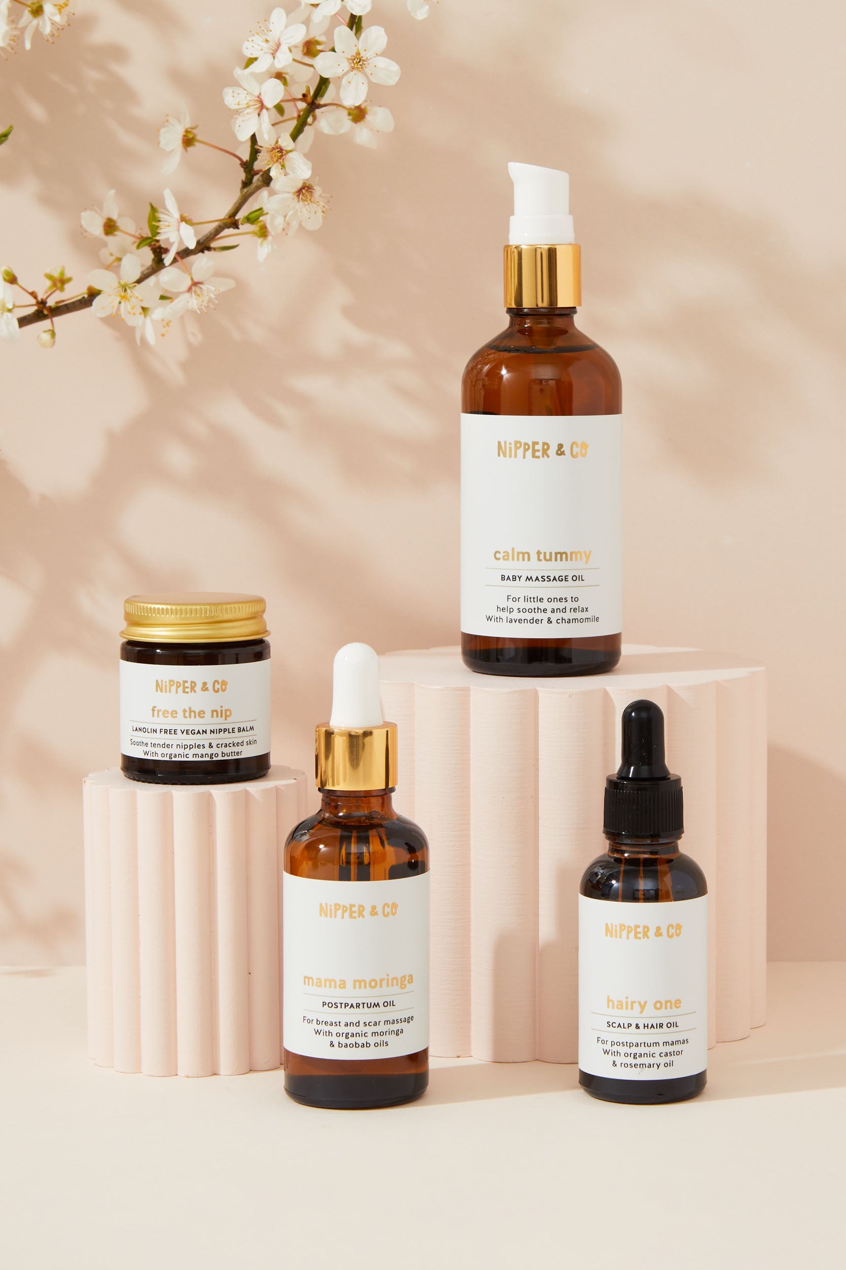 Postpartum Scar and Breast Massage Oil with Moringa and Baobab