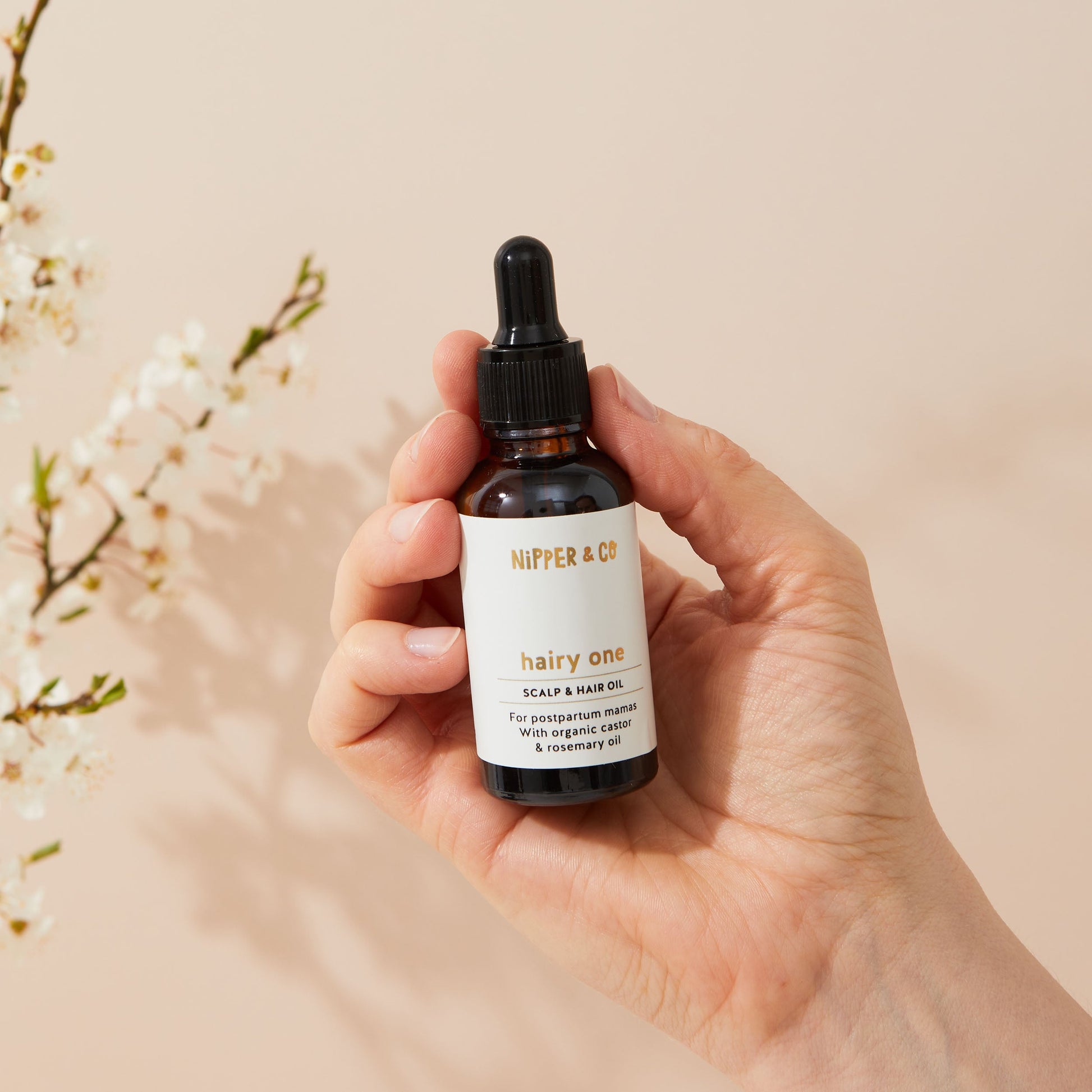 Postpartum Hair Serum with Rosemary and Castor Oil for Hair Regrowth