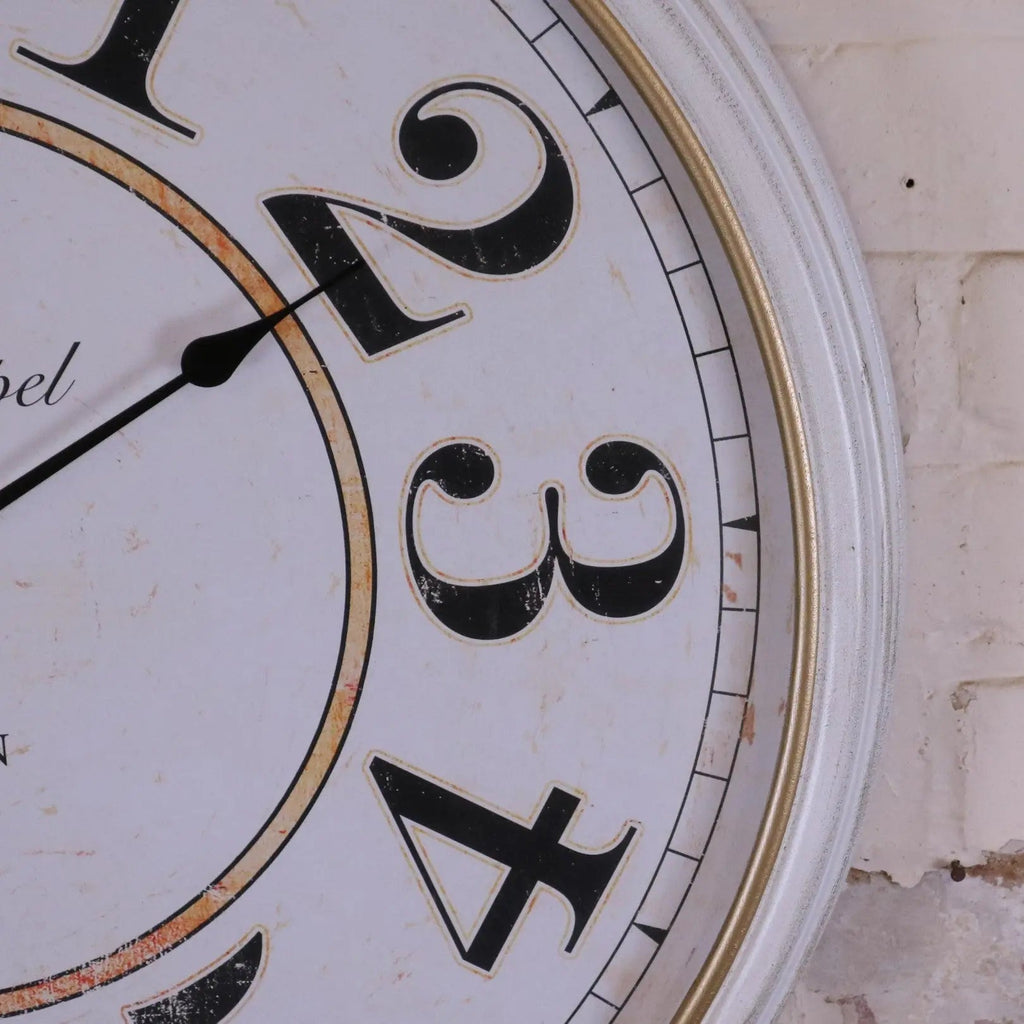 Nivara Antique Style Large Wall Clock 80cm