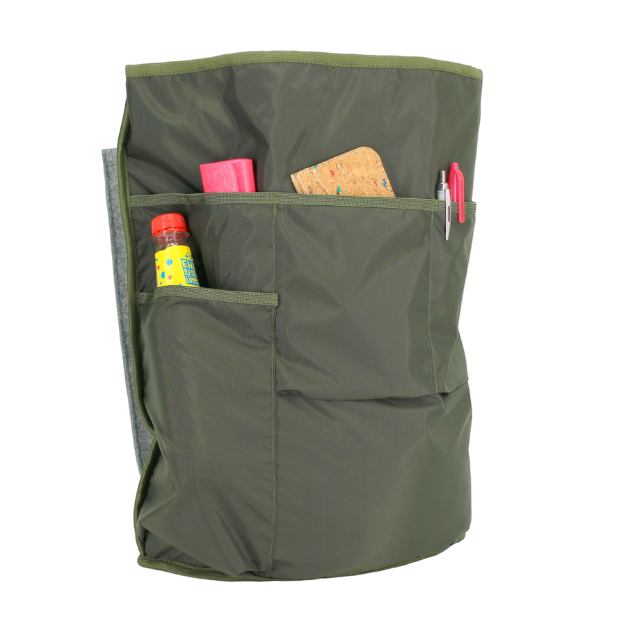 Cafe Backpack with G-hook - Khaki & Beige