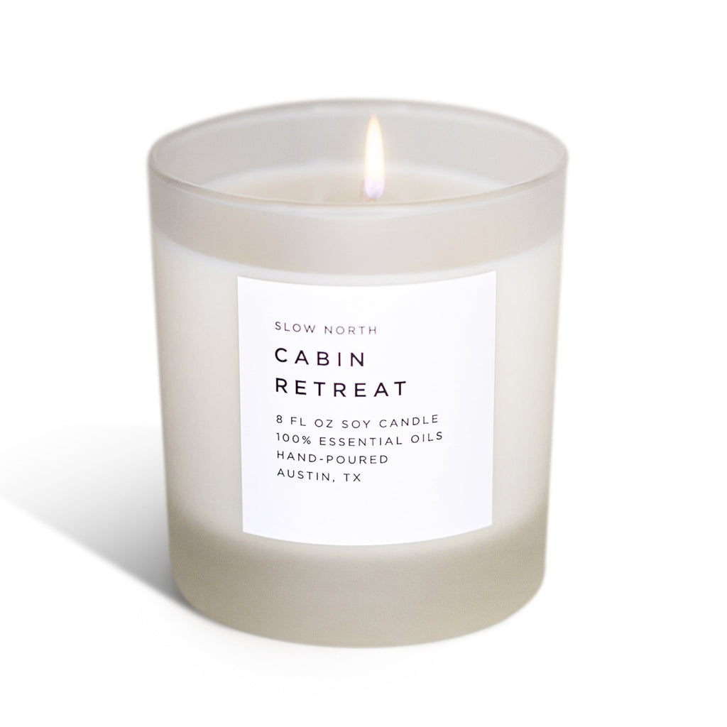 Cabin Retreat Candle in Cedarwood, Grapefruit and Cinnamon