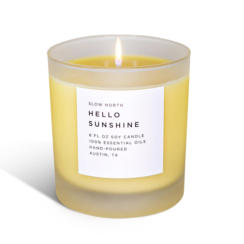 Hello Sunshine Signature Candle Grapefruit Geranium Lime