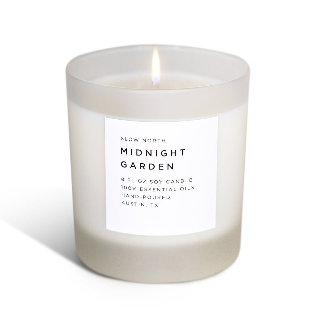 Midnight Garden Signature Candle with Lavender Rosemary and Geranium