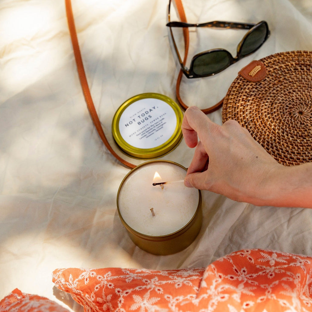 Mosquito Repellent Candle with Natural Essential Oils