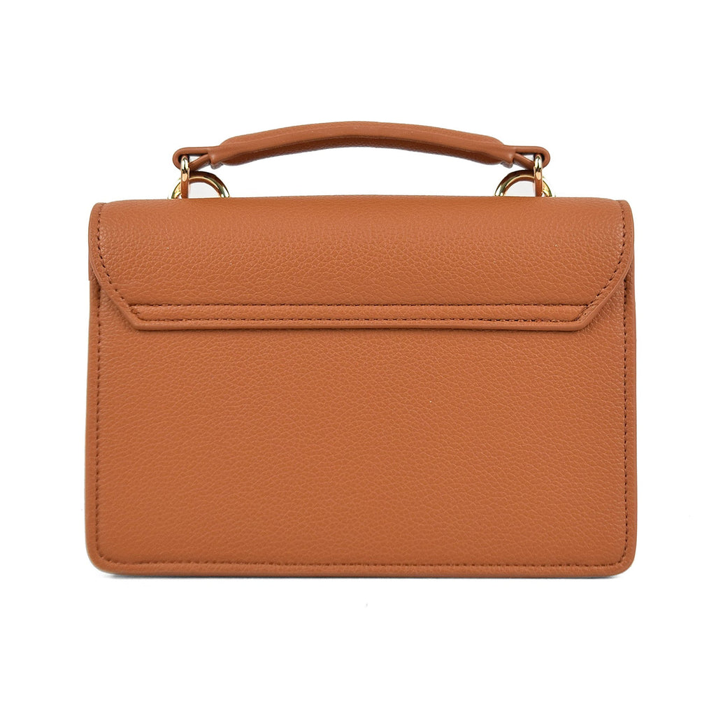 Nova Star Studded Handbag - Tan & Gold