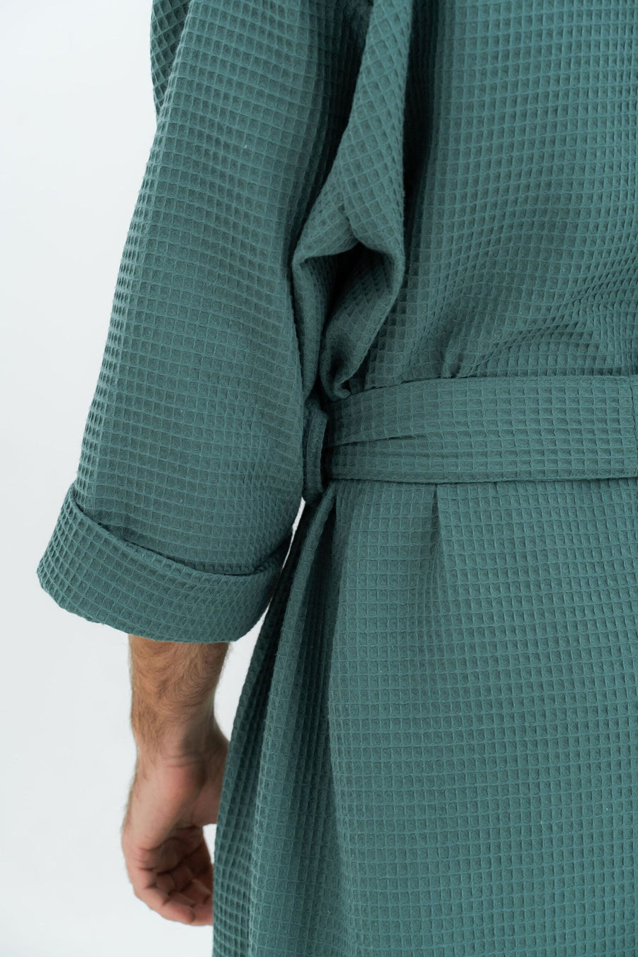 Waffle Fabric Robe for Men