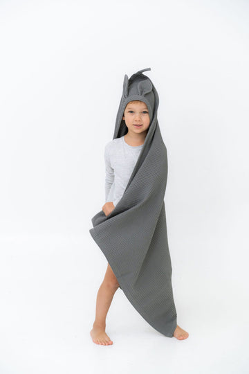 Bunny Ears Hooded Bath Towel for Kids – 100% Cotton, Cozy & Cute by Nuss at www.brixbailey.com