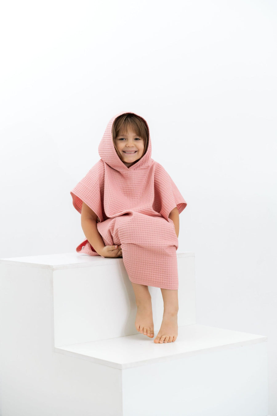 Cotton Waffle Kids Towel Poncho – Safe & Stylish Beachwear by Nuss at www.brixbailey.com