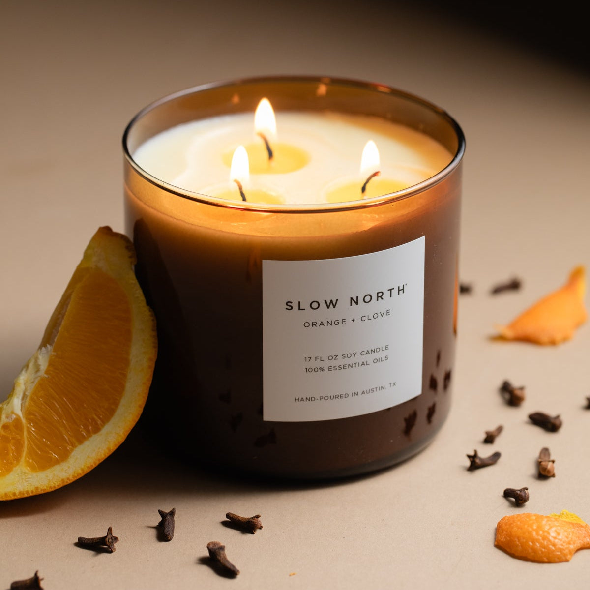 Orange and Clove Signature 3-Wick Candle