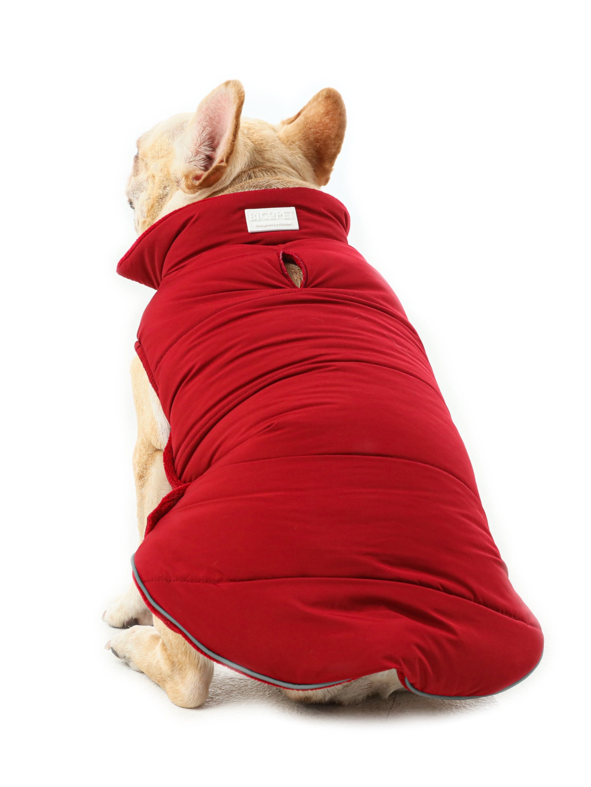 Reversible Dog Vest Jacket in Red