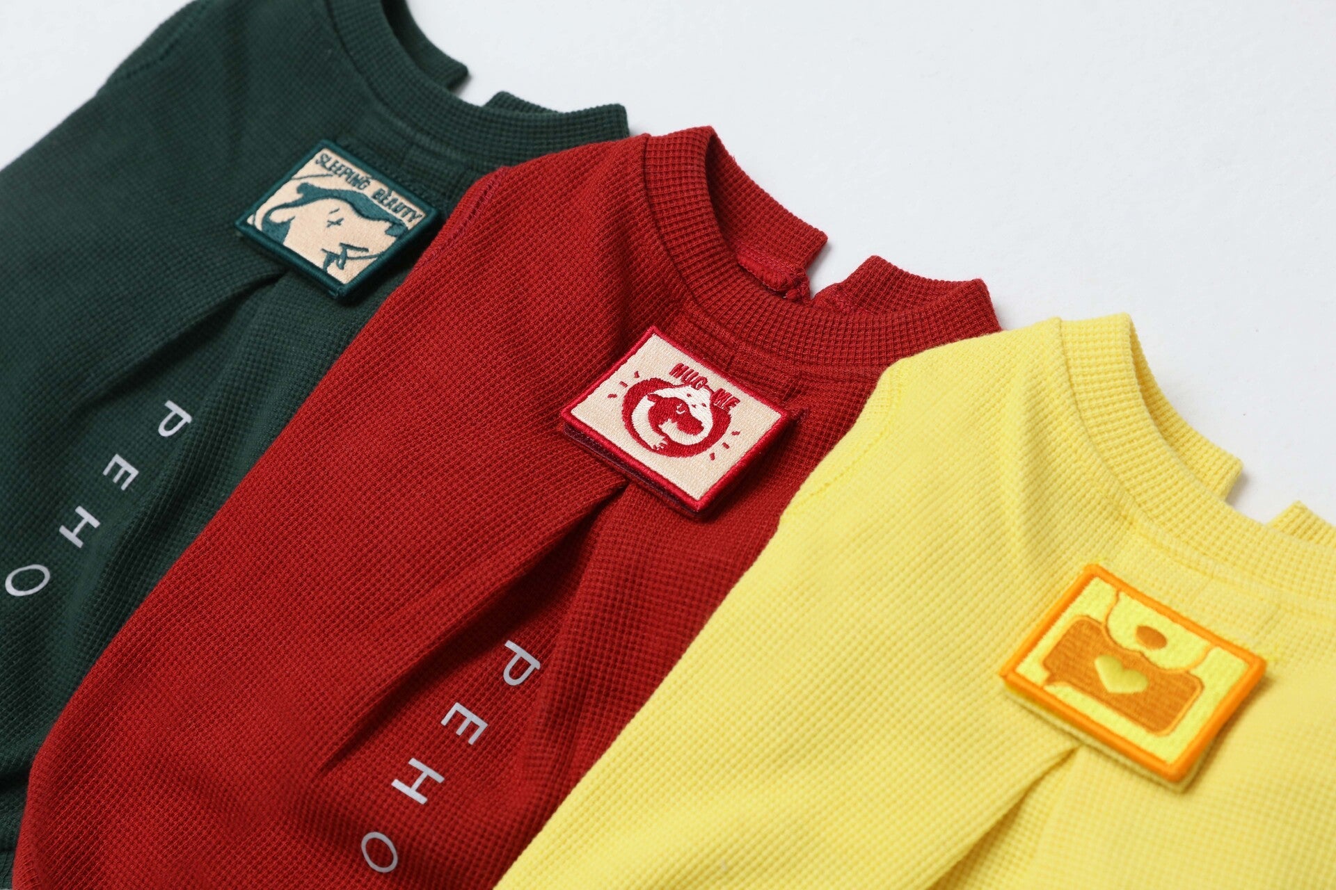 Red Waffle Embroidery T Shirt