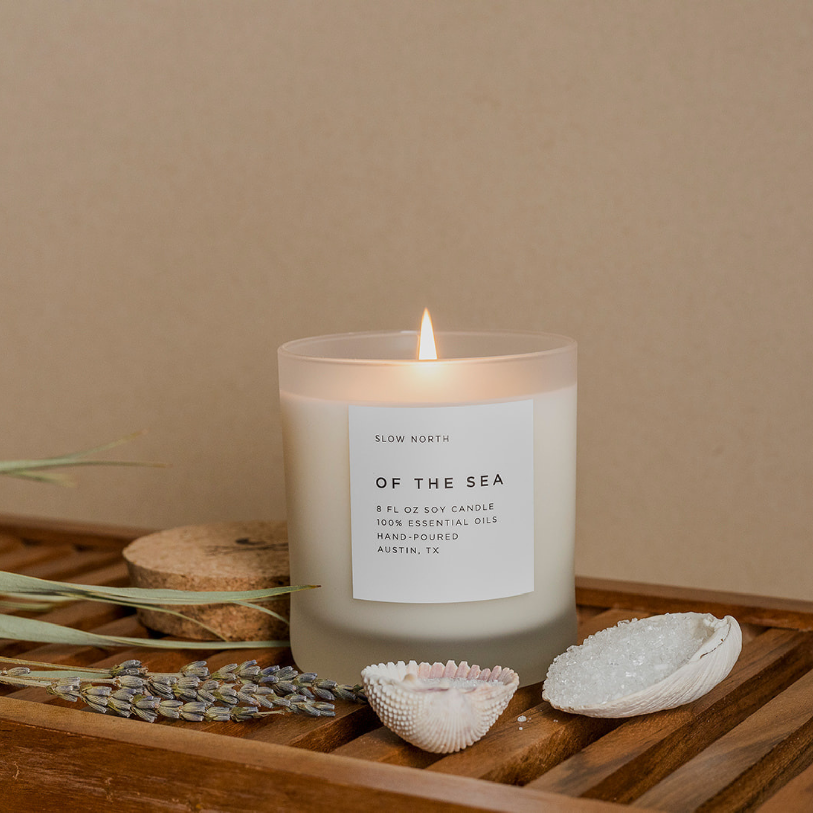 Of The Sea Signature Candle with Eucalyptus Lavender and Peppermint