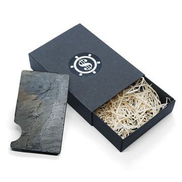 Discover the Unique Öine Arktika Slate Stone Cardholder - Sophistication & Eco-Conscious Design by Seif Design at www.brixbailey.com