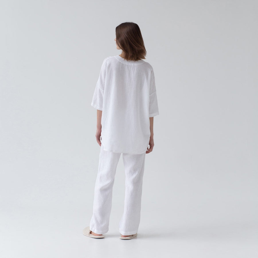 Classic Primrose Linen Loungewear Set – Comfort Meets Style by Linen Tales at www.brixbailey.com