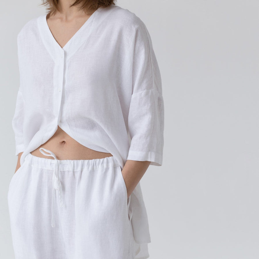 Classic Primrose Linen Loungewear Set – Comfort & Style by Linen Tales at www.brixbailey.com