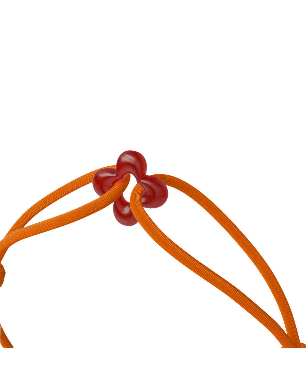 Mini Red Clover Cord Bracelet