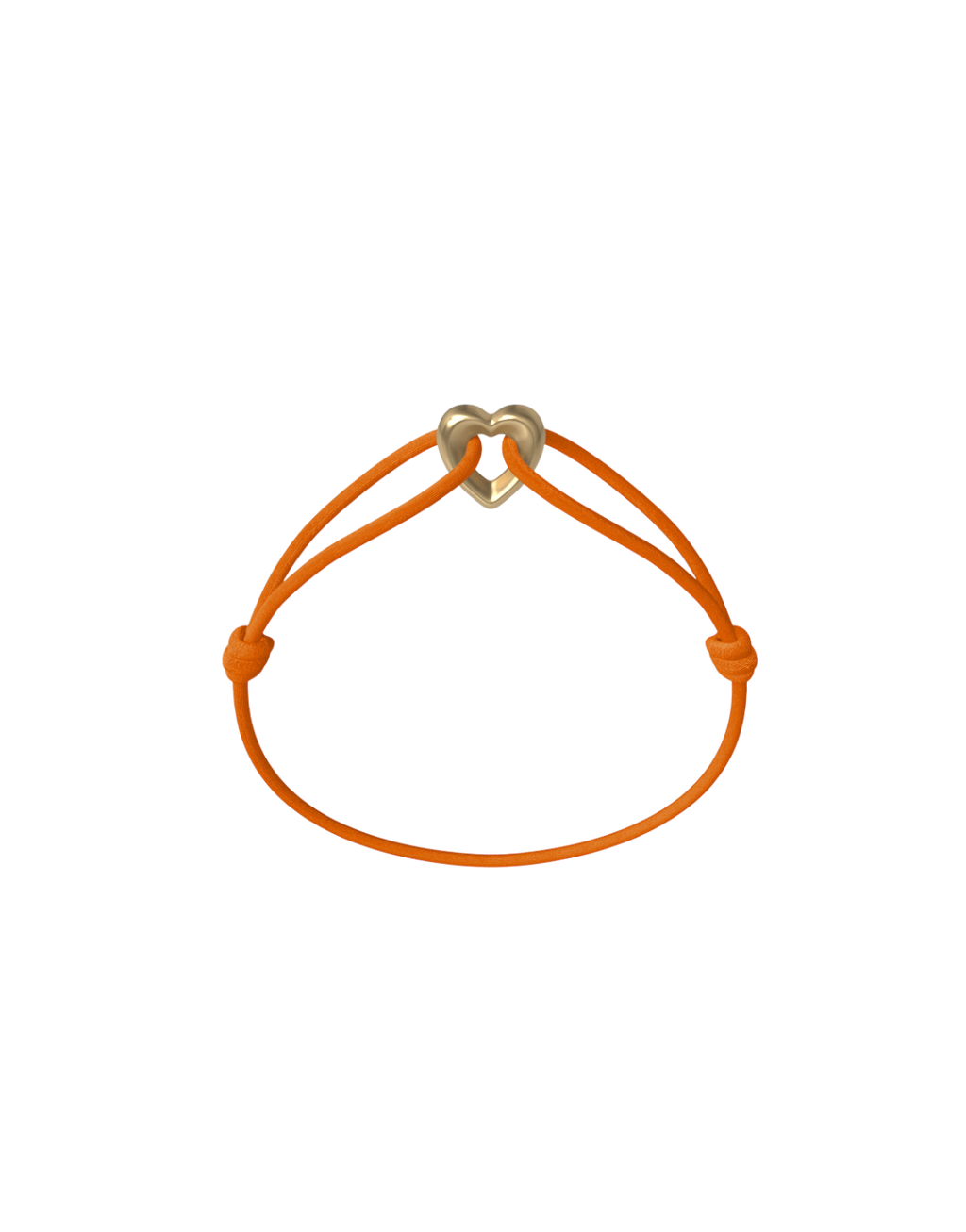 Golden Heart Cord Bracelet