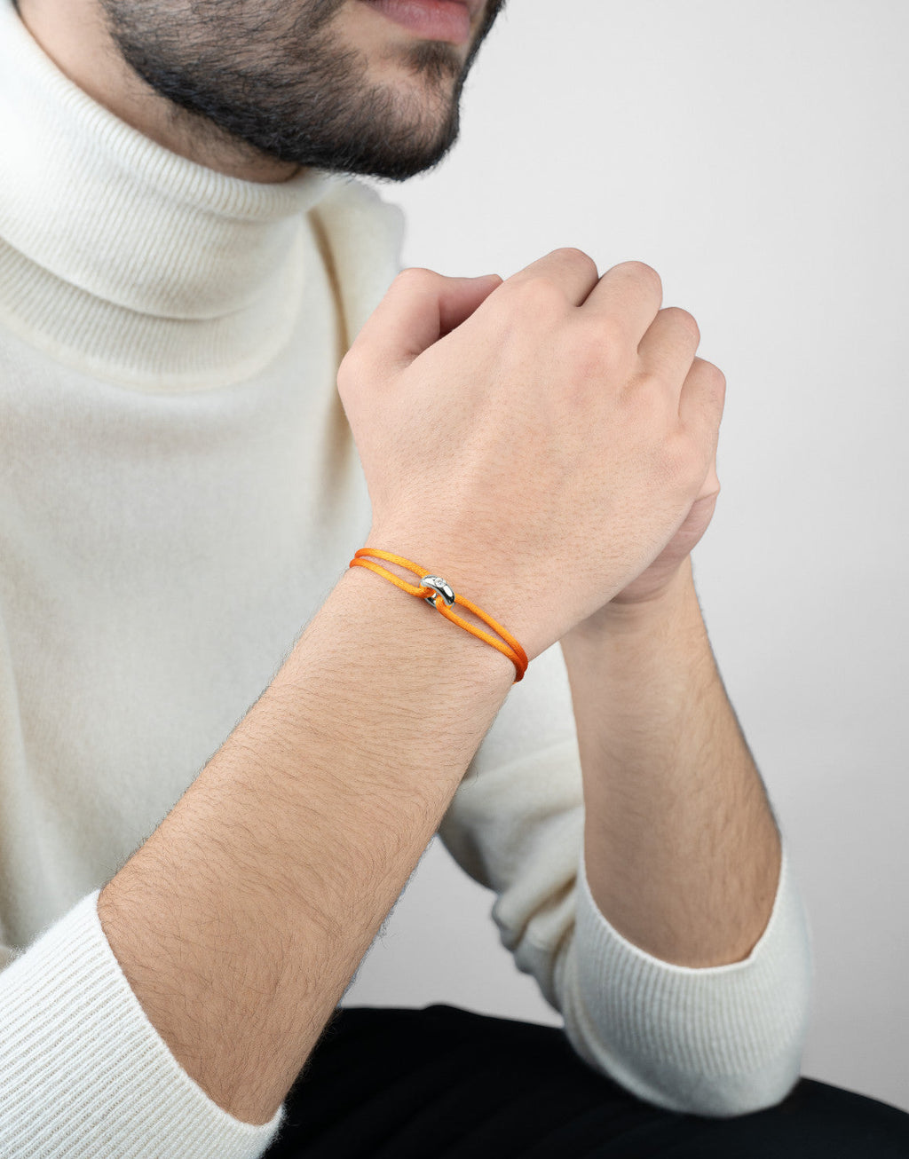 Silver Soho Diamond Cord Bracelet