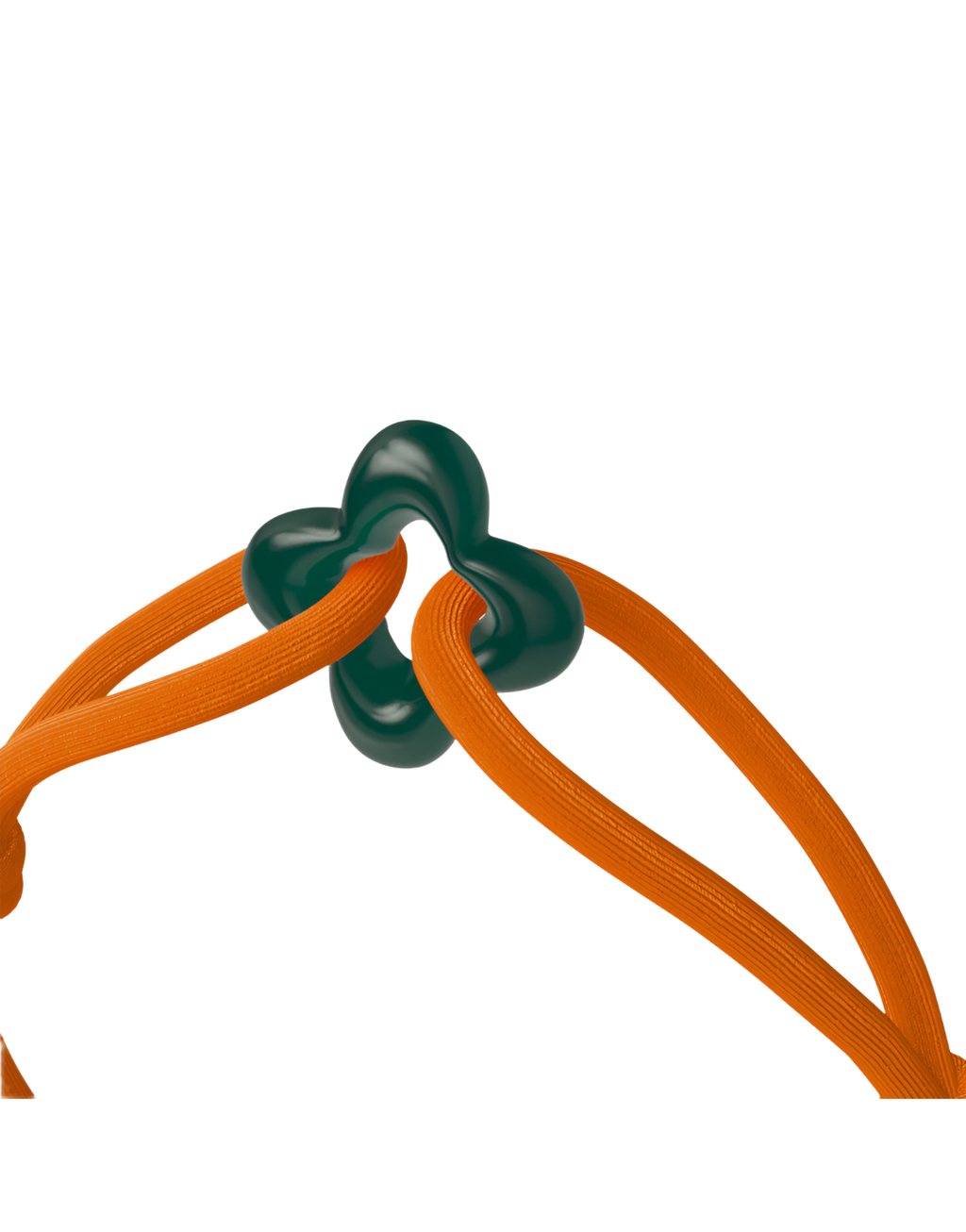 Green Clover Cord Bracelet