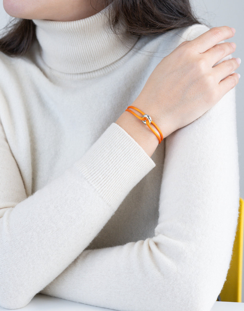 Silver Soho Cord Bracelet