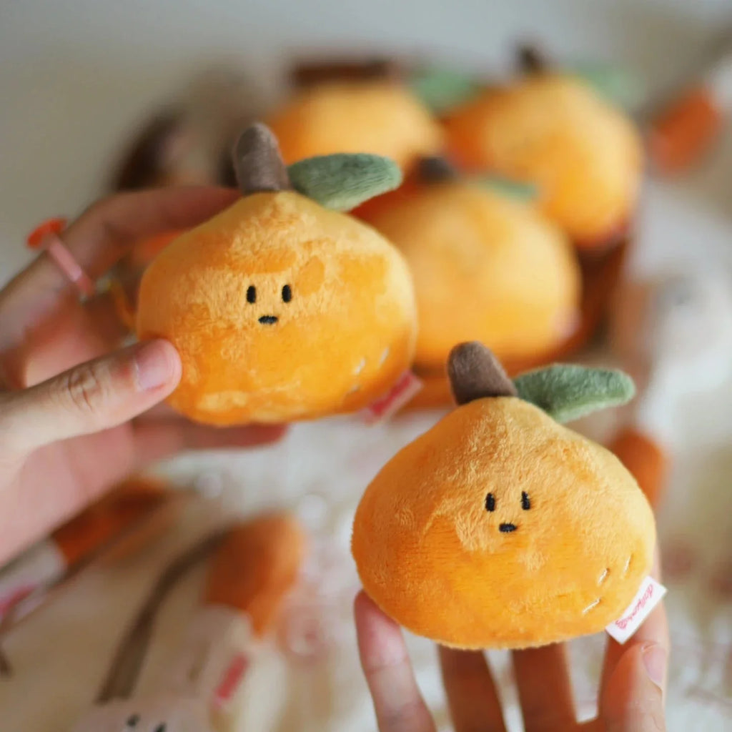 Orange Plush Bag Charm