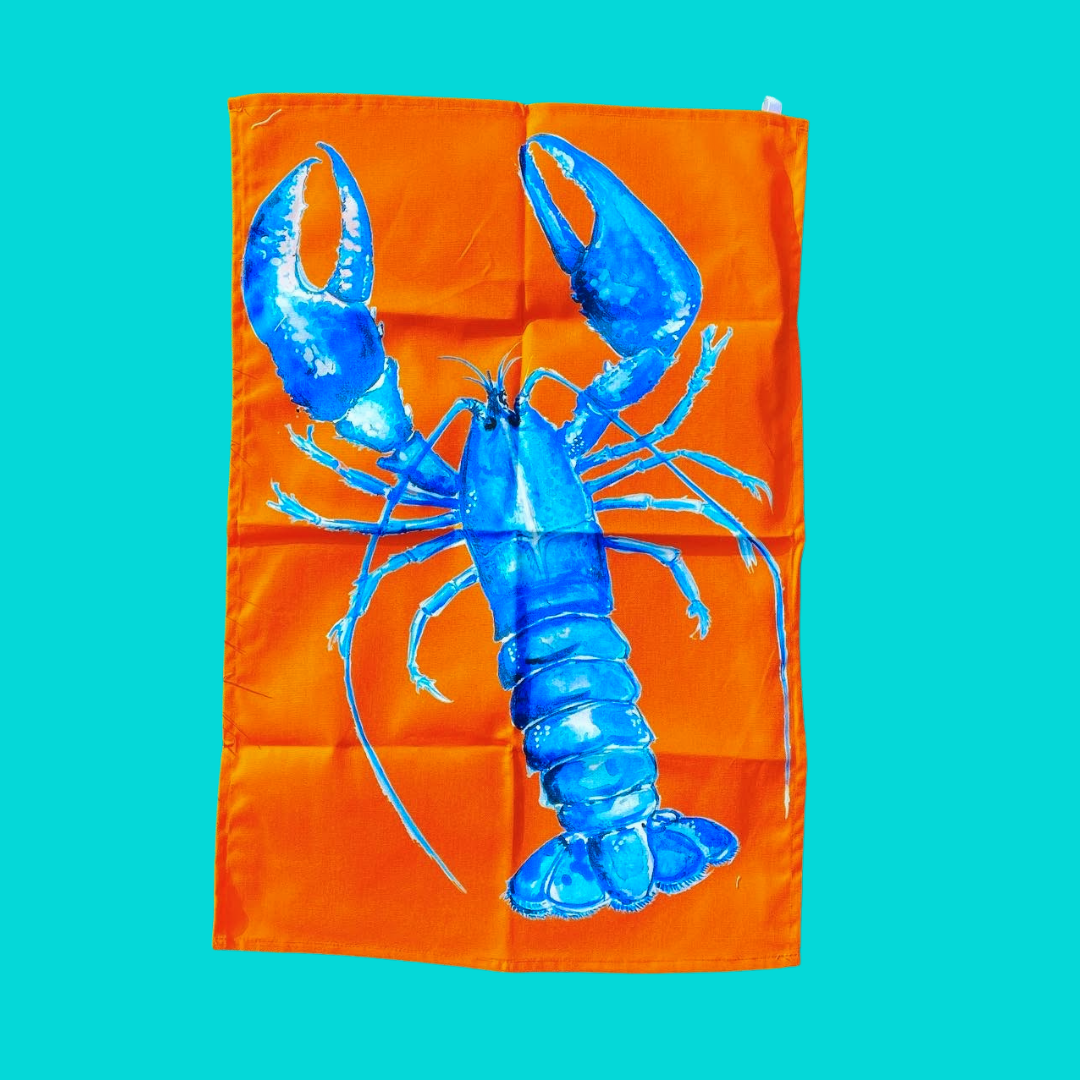 Oh So Bright Lobster Tea Towel