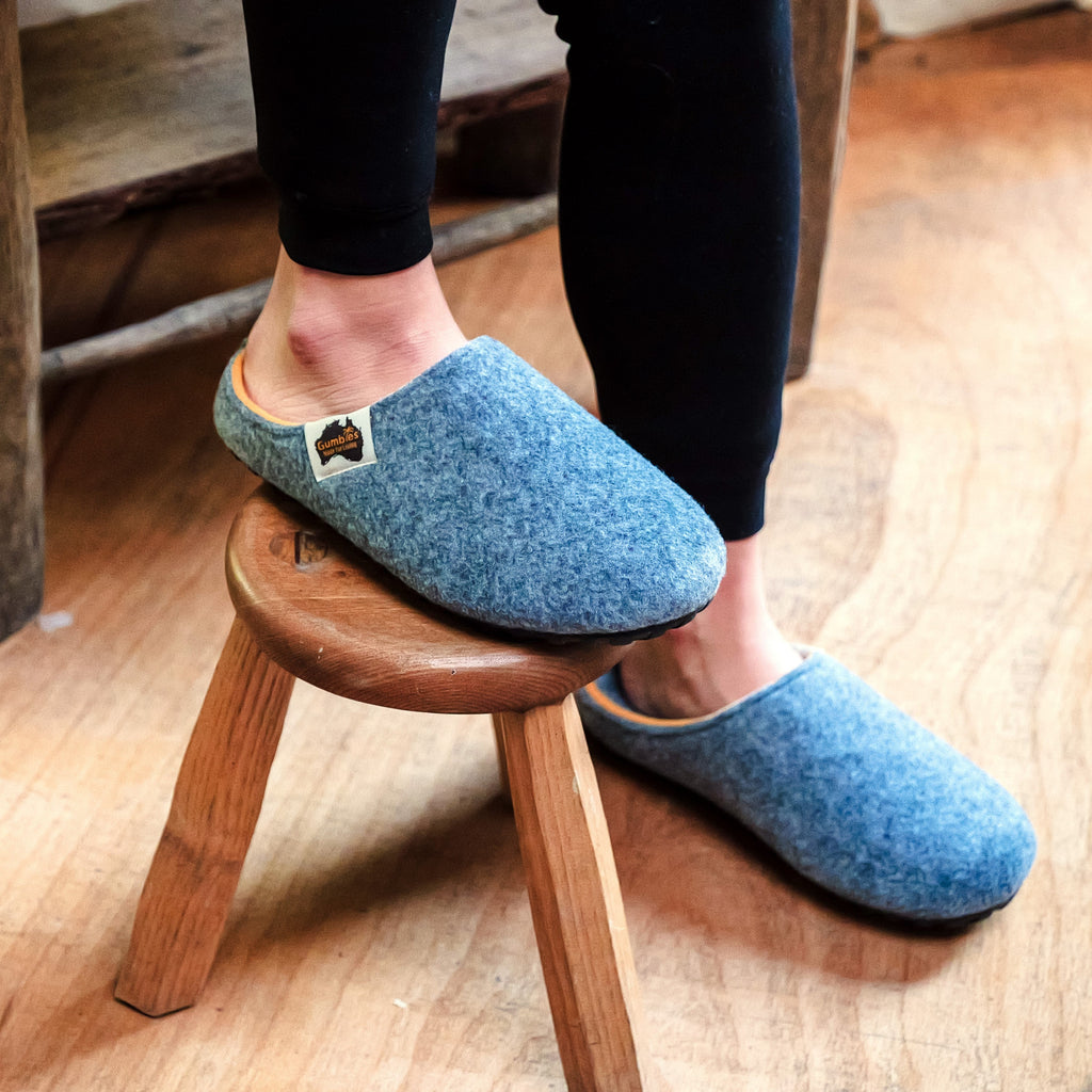 Outback Women's Slipper in Grey and Curry