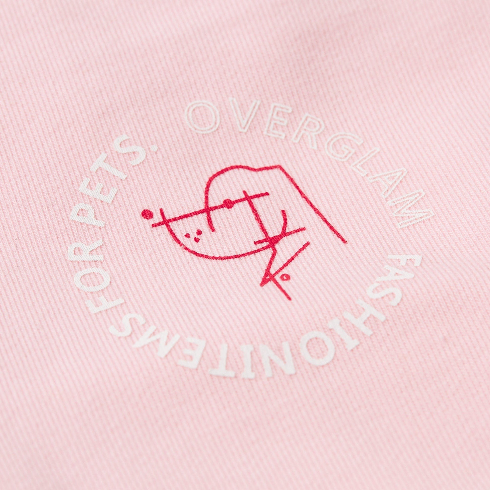 Printed Figure Sweatshirt in Blue and Pink