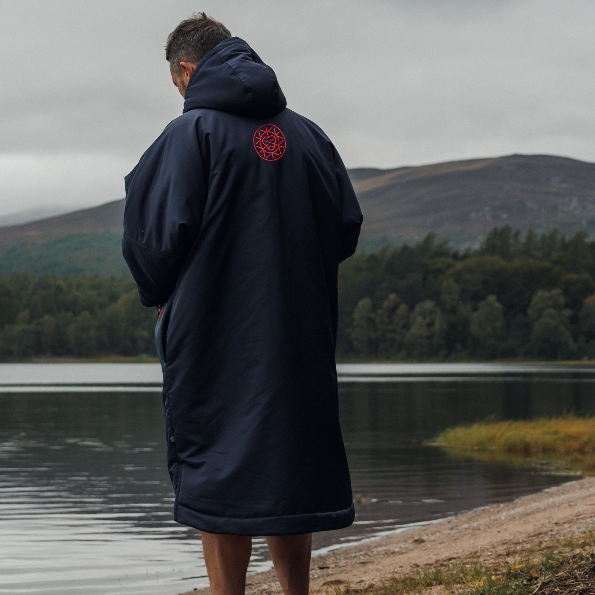 Unisex Brass Monkey Dip Coat Navy