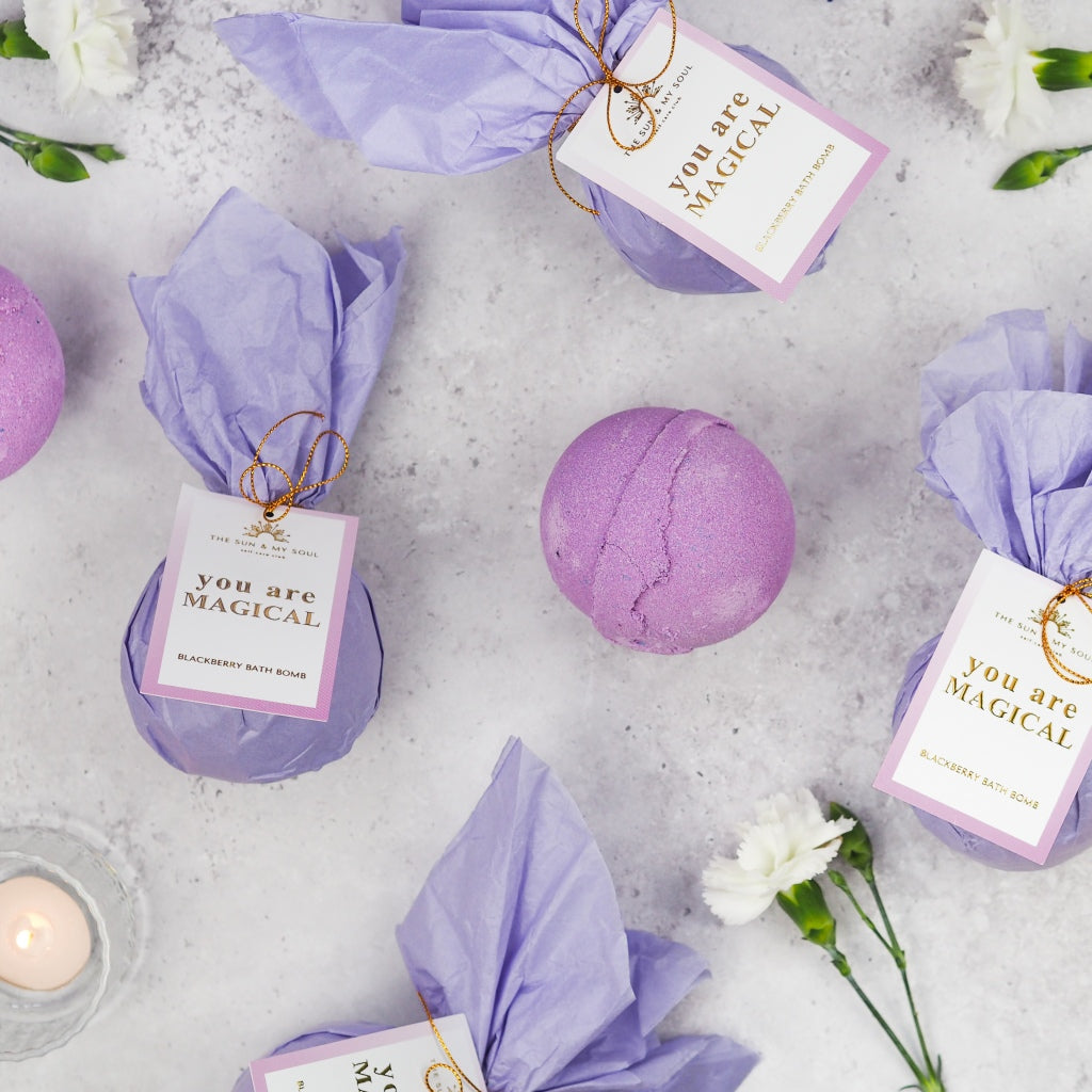 Blackberry Bath Bomb You Are Magical Relaxing Soak