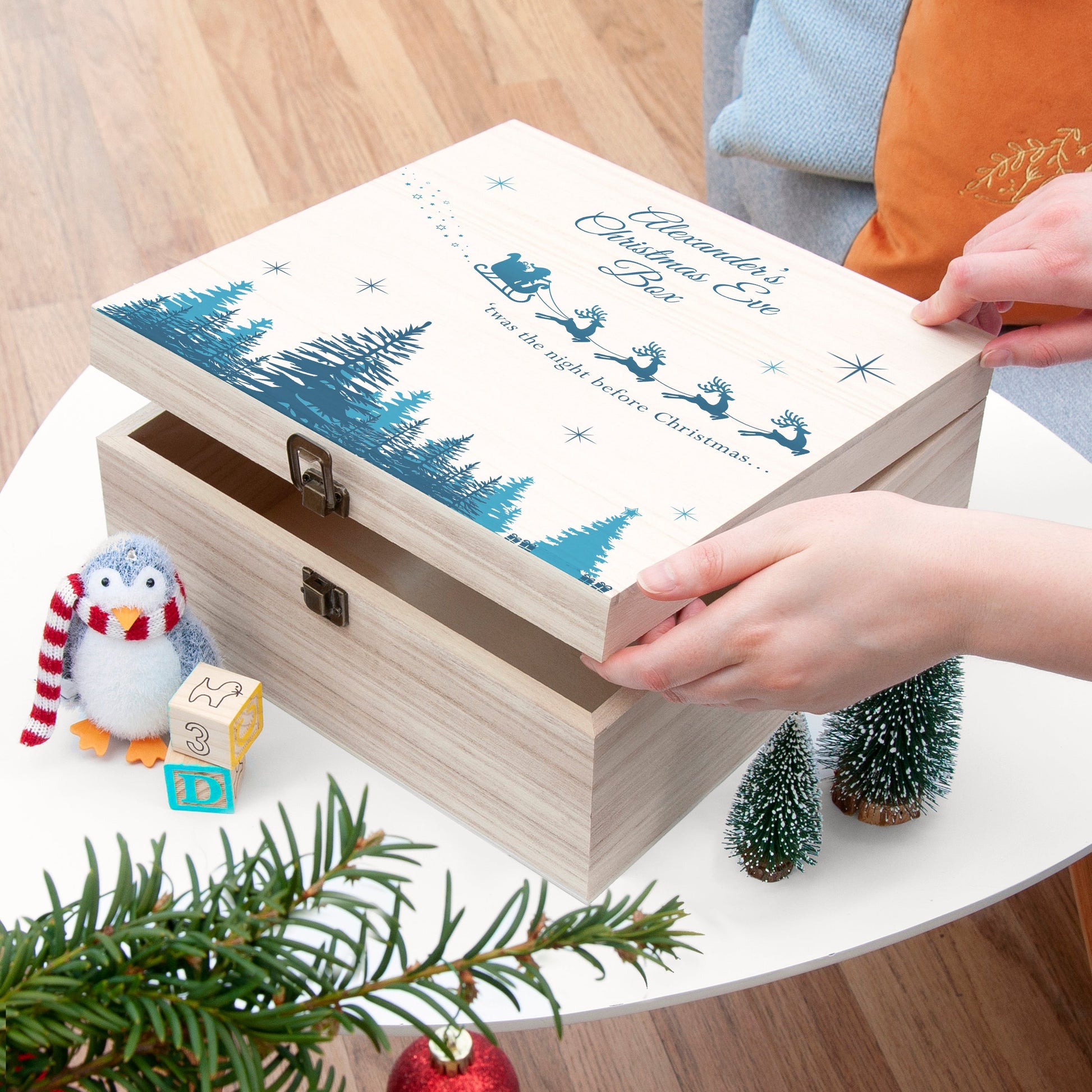 Personalised Twas The Night Before Christmas Box