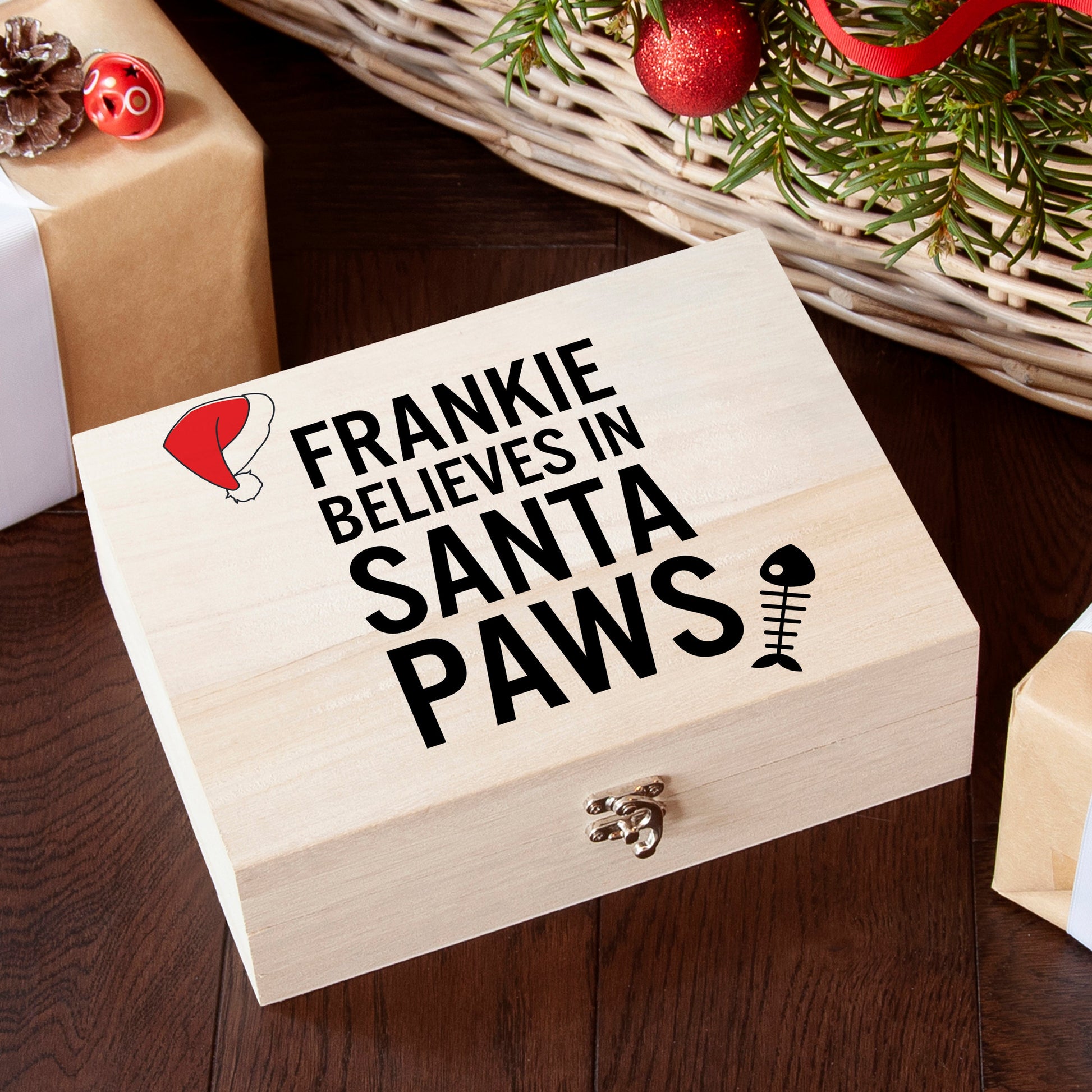 Personalised Pet Santa Paws Christmas Eve Box