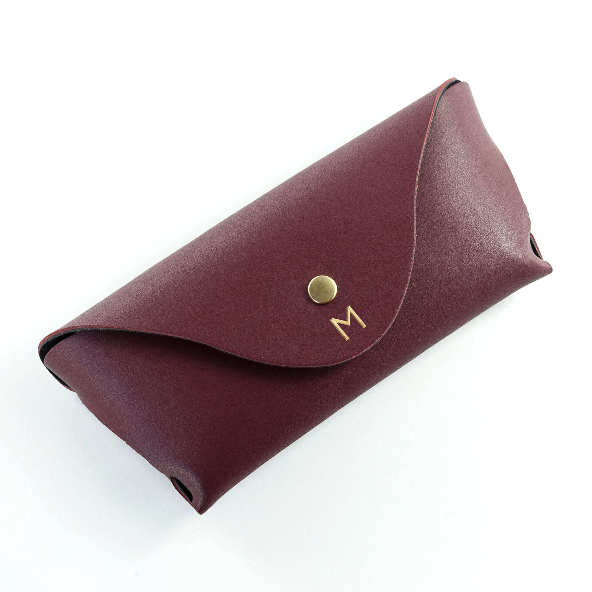 Personalised Leather Origami Glasses Case